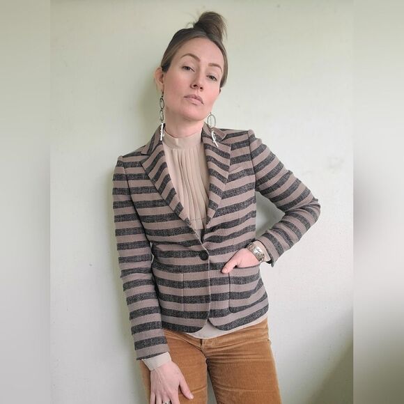 The Jigsaw Textured Cotton Linen Blazer XS - Picture 4 of 14